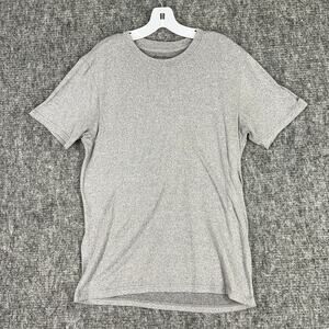 Eddie bauer Shirt‎ mens M Gray Short Sleeve Stretch Activewear Yoga Gym Training
